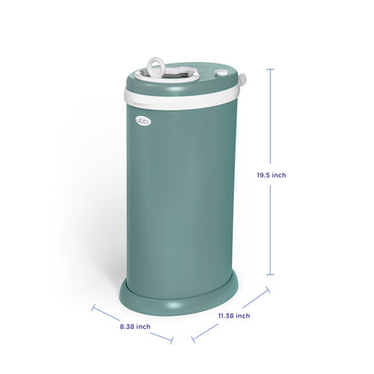 Odor Locking Steel Diaper Pail, Baby Registry Must-Have, Open Water