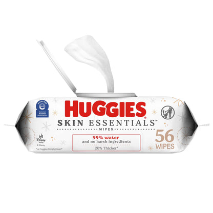 Skin Essentials Baby Wipes, 1 Pack, 56 Count (Select for More)