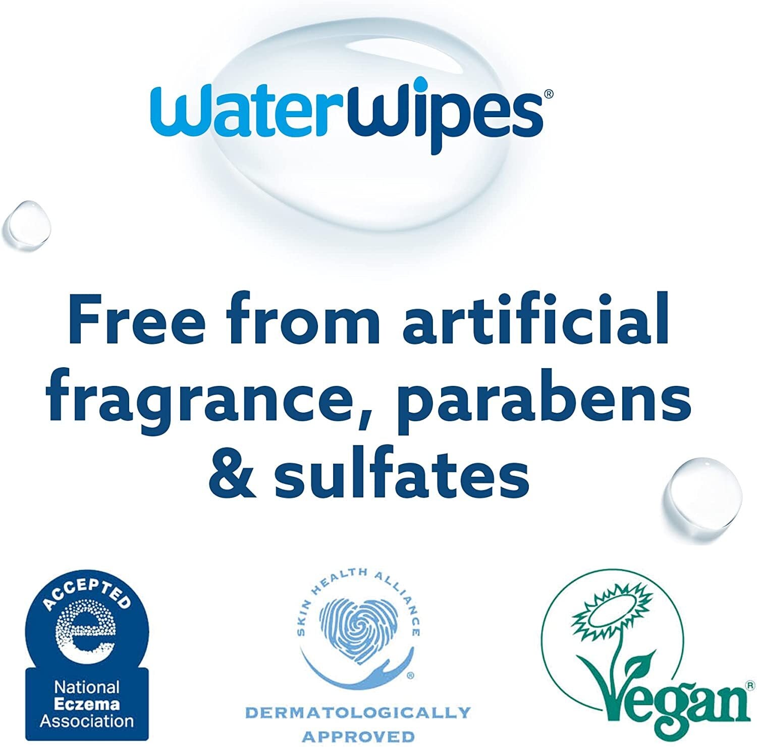 Waterwipes Plastic-Free Original Baby Wipes, 99.9% Water Based Wipes, Unscented
