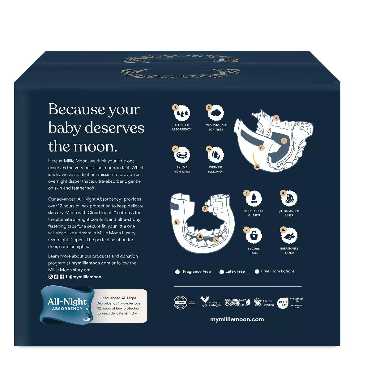 Millie Moon Disposable Overnight Diapers