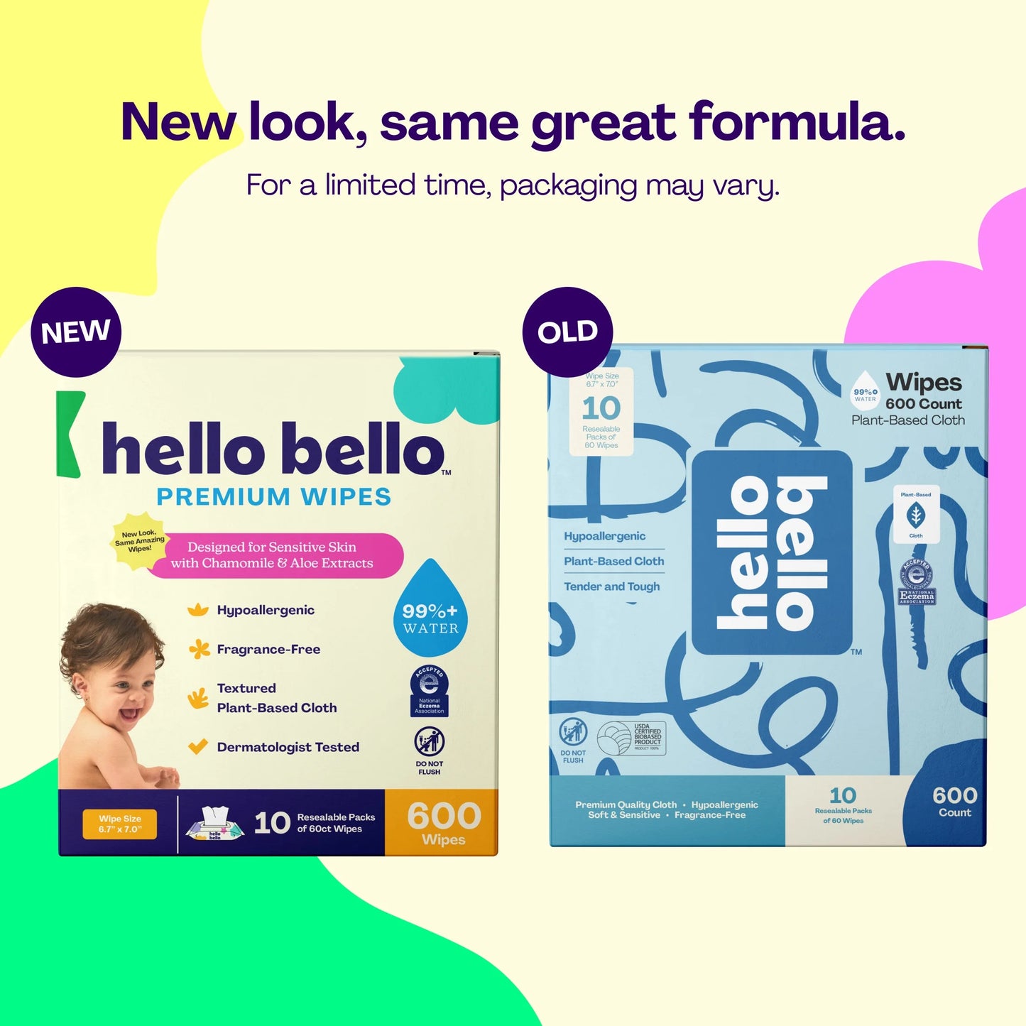Premium Fragrance-Free Baby Wipes, 10 Flip-Top Pouches (600 Total Wipes)