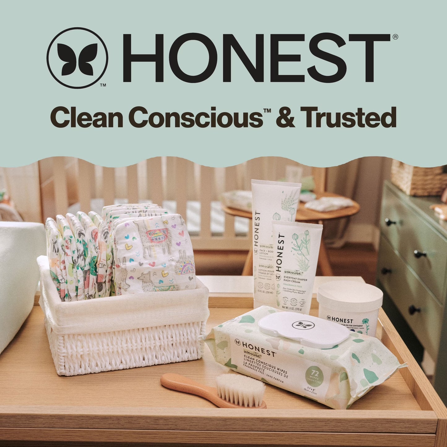 Clean Conscious Baby Diapers Size 4, Hypoallergenic & Fragrance Free, 36 Count