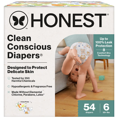 The  Company, Clean Conscious Diapers®, All the Letters & so Delish, Size 6, 54 Count