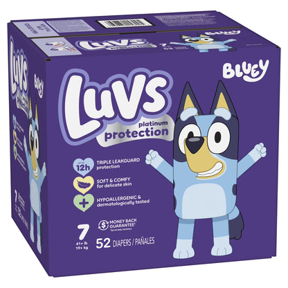 Platinum Protection Baby Diapers Size 7, 52 Count