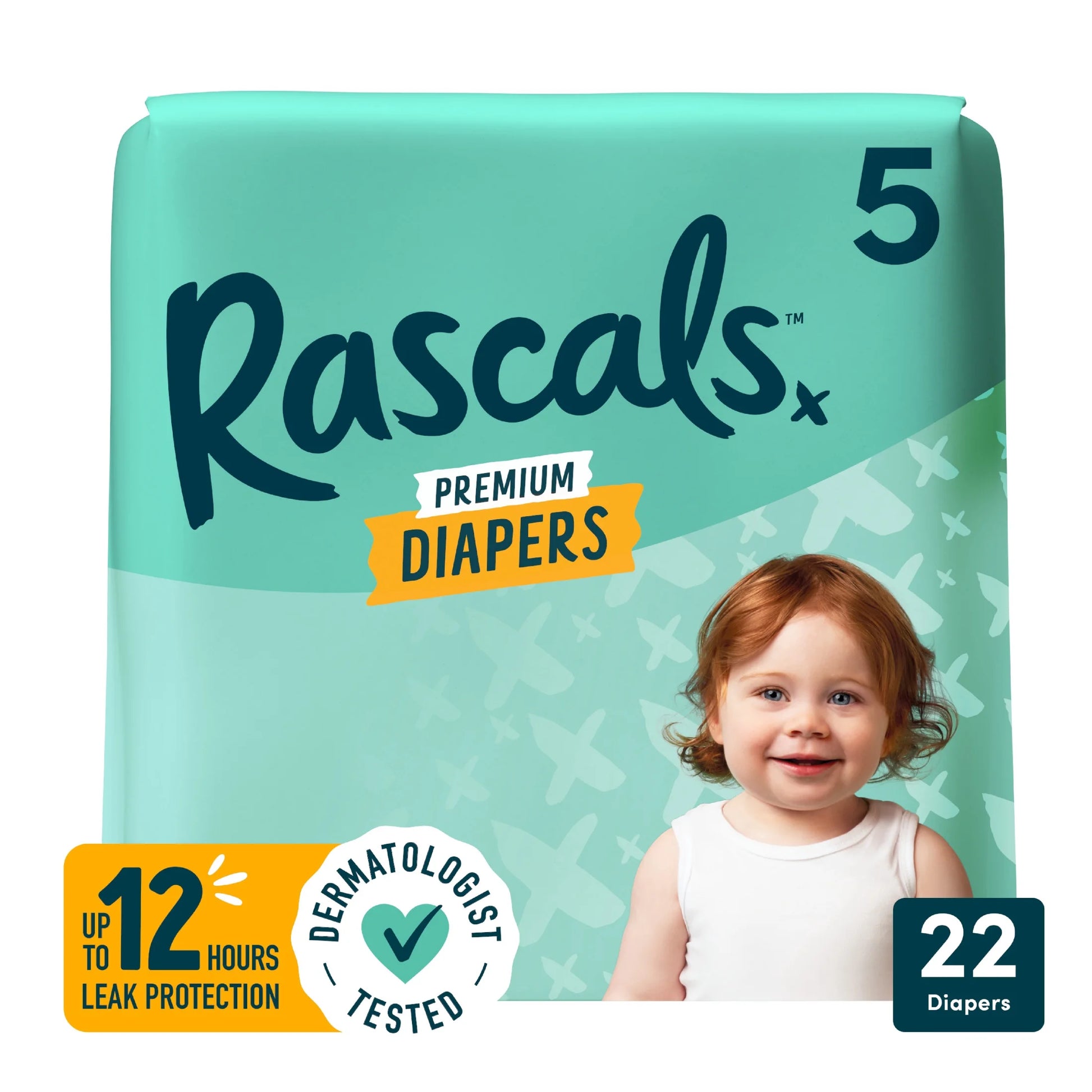 Premium Absorbent Baby Diapers Size 5, 22 Count