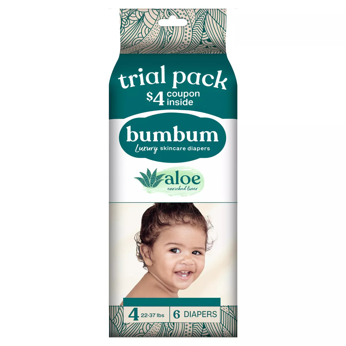 Bumbum Luxury Fragrance-Free Disposable Diapers - (Select Size and Count)