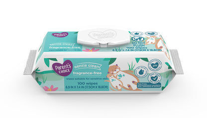 Choice Fragrance-Free Baby Wipes, 1200 Count (Select for More Options)