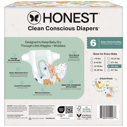 The  Company, Clean Conscious Diapers®, All the Letters & so Delish, Size 6, 54 Count