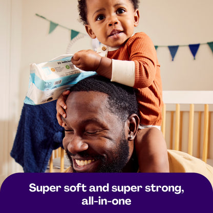 Premium Fragrance-Free Baby Wipes, 10 Flip-Top Pouches (600 Total Wipes)