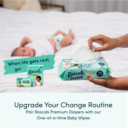 Premium Absorbent Baby Diapers Size 2, 33 Count