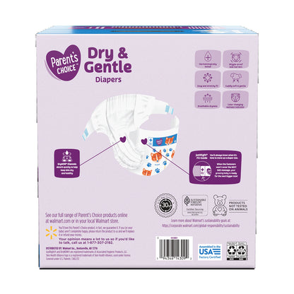 Dry & Gentle Diapers Size 8, 64 Count (Select for More Options)