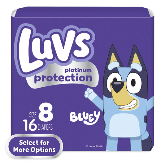 Platinum Protection Baby Diapers Size 8, 16 Count (Select for More Options)