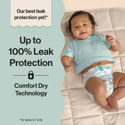 The  Company Clean Conscious Baby Diapers Size 5 (27+ Lbs) Hypoallergenic Fragrance Free 66 Count