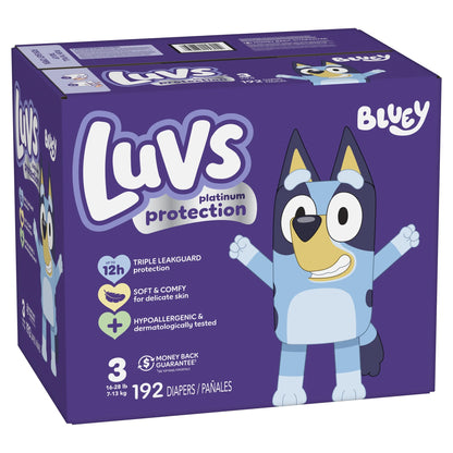 Platinum Protection Baby Diapers Size 3, 192 Count (Select for More Options)