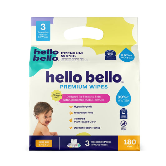 Premium Fragrance-Free Baby Wipes, 10 Flip-Top Pouches (600 Total Wipes)