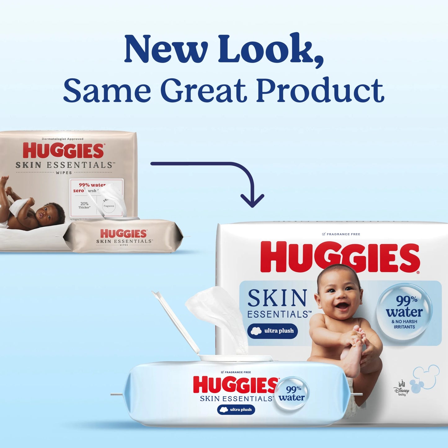 Skin Essentials Baby Wipes, 8 Pack, 448 Total Count (Select for More)