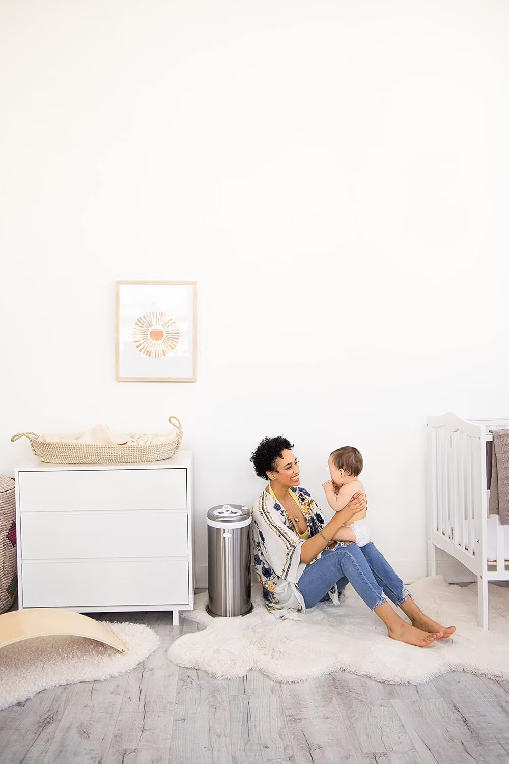 Stainless Steel Diaper Pail, Odor Locking, No Special Bag Required, Award-Winning, Registry Must-Have, Chrome