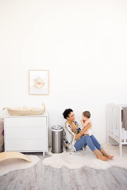 Stainless Steel Diaper Pail, Odor Locking, No Special Bag Required, Award-Winning, Registry Must-Have, Chrome