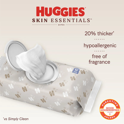 Skin Essentials Baby Wipes, 1 Pack, 56 Count (Select for More)