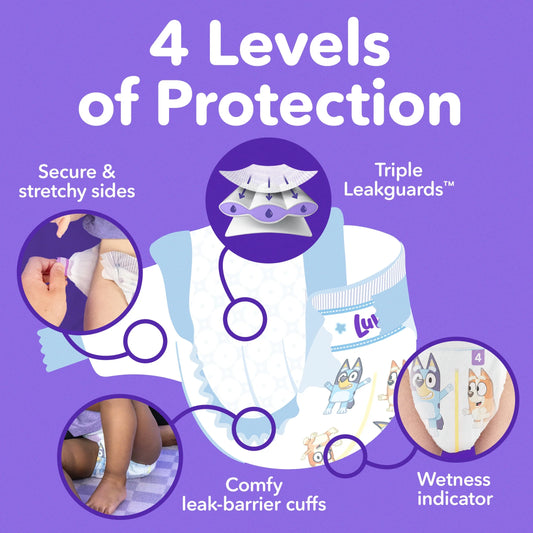 Platinum Protection Baby Diapers Size 8, 16 Count (Select for More Options)