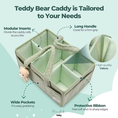Baby Stroller Accessories Organizer Mommy Tote Bag Foldable Storage Baby Diaper Hanging Bags Thicken Portable Caddies Babydiaper